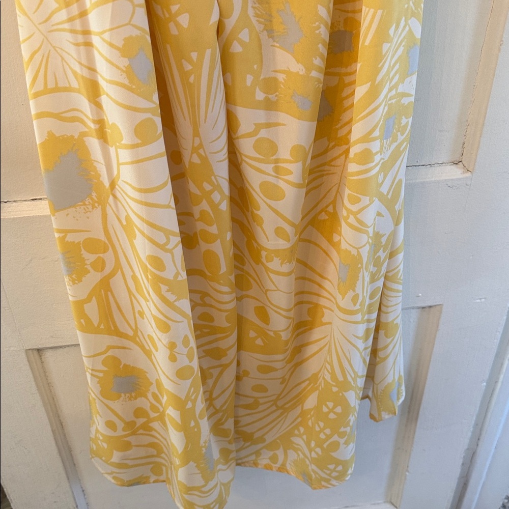 Strapless America Beyond Yellow White Blue Floral Maxi Jumper - Picture 9 of 13